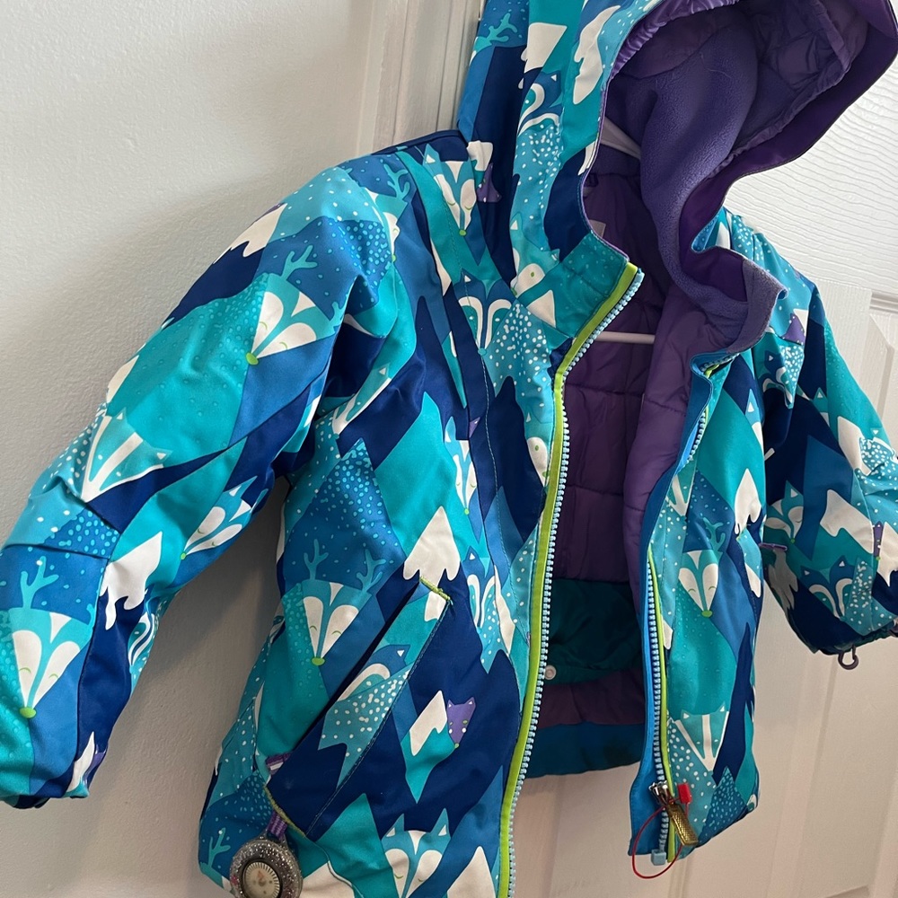 Obermeyer Kids Girls Ski Snow Jacket “I Grow” Size 3